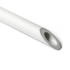 Труба полипропиленовая PRO AQUA PP-R армированная фольгой SDR 5 белая (90), арт.PA30022PR