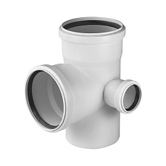 Крестовина Valfex PRIME двухплоскостная правая 110x110x50 87 градусов для внутренней малошумной канализации