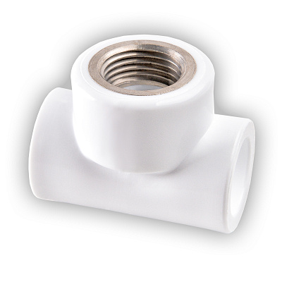 Тройник из полипропилена РВК комбинированный D25х3/4х25 ВР