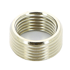 Футорка UNI-FITT сплошная 3/4 х 1/2, никелированная латунь, внутренняя-наружная резьба