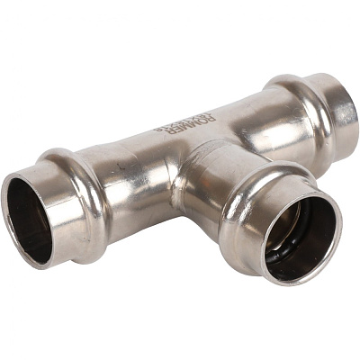 Тройник Rommer равнопроходной 18, ВПр, нержавеющая сталь