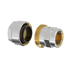 Фитинг резьбовой латунный Flamco Plus для стальных труб 1 1/4х1 1/4 ВР, DVGW