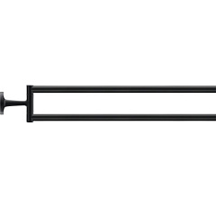 Полотенцедержатель Duravit Starck T поворотный чёрный матовый 0099414600