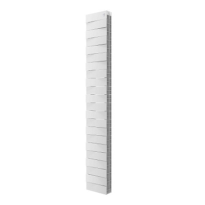 Биметаллический секционный радиатор отопления Royal Thermo PianoForte Tower Bianco Traffico 200 / 22 секций нижнее подключение