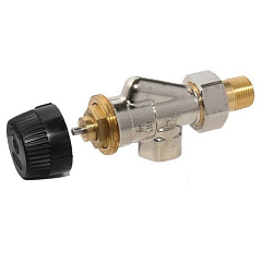 Термостатический клапа Honeywell угловой (серия V2000BB) DN15 PN10 1/2, Kvs 0.62