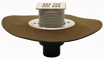 Трап HL 310NPr-3125 с Сухим сифоном, с приварным полимербитумным гидроизоляционным полотном