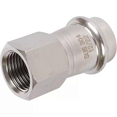 Переходник Rommer пресс 22х1/2, ВПр-ВР, нержавеющая сталь