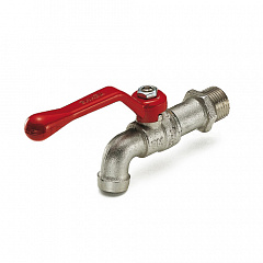 Кран шаровой Tiemme EOLO 2560 садовый Н 1/2 без штуцера ручка