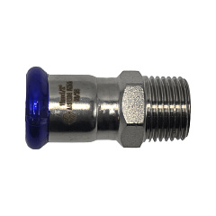 Пресс-муфта MVI из нержавеющей стали 15х1/2 с переходом на наружную резьбу