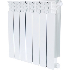 Биметаллический секционный радиатор отопления Stout Space Ventil 500 / 7 секций (нижнее правое)