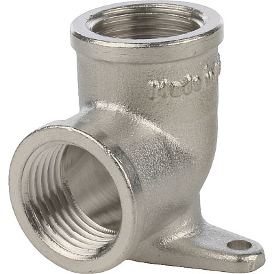 Угольник с креплением Stout ВР никелированный 1/2, SFT-0039-000012