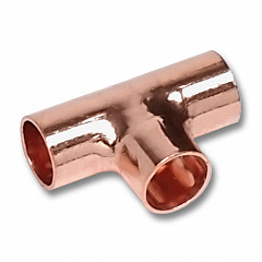 Тройник Sanha 5130, ВП, переходной, медь, 18x15x15