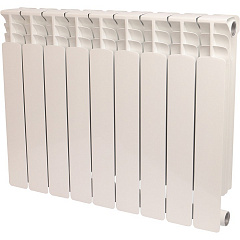 Биметаллический секционный радиатор отопления Stout Space 500 / 9 секций