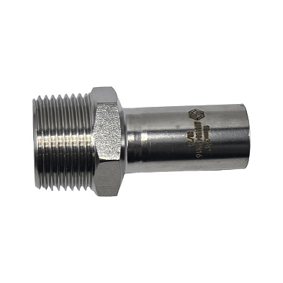 Вставка MVI с переходом на наружную резьбу 15х1/2 из нержавеющей стали