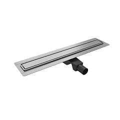 Дренажный канал Timo BASIC Steel SG-60см с декоративной панелью STRIP