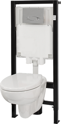 Комплект Jacob Delafon OUT OF COL BRIVE подвесной унитаз, инсталляция, сиденье, кнопка, крепеж E21733RU-00