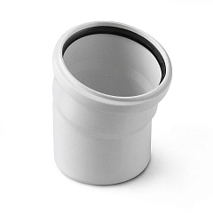 Отвод PRO AQUA Stilte белый 15 градусов 75 внут.канализация