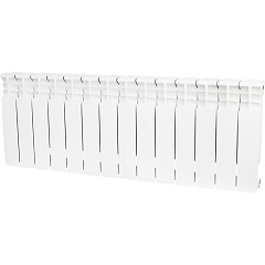 Биметаллический секционный радиатор отопления Stout Space 350 / 14 секций