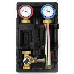 Насосная группа Rommer с 3-х ходовым приводным смесителем 1 без насоса, левая