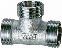 Тройник FAR М24х19 наружная резьба, никелированная латунь