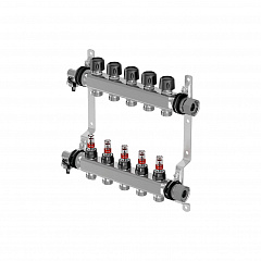 Коллектор Uponor Vario S с расходомерами FM 5 контуров