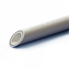 Труба ПОЛИТЭК полипропиленовая PRRC PN25 армированная стекловолокном, 63 x 10,5 мм, белая