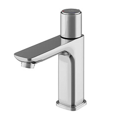 Смеситель для раковины IDDIS с управлением Push Control, Slide, хром, на умывальник