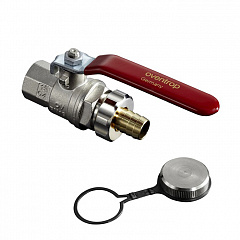 Кран шаровой Oventrop DN 15 со штуцером для шланга