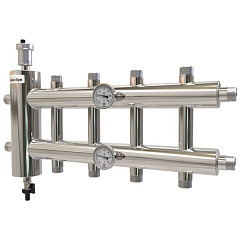 Распределительный коллектор с гидрострелкой ПроксиТерм GSK 25-5 60 кВт, 5 контуров