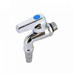 Кран шаровой Bugatti ALASKA 681 угловой со штуцером, для пищевых резервуаров, 1/2