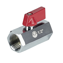 Кран шаровой Valfex MINI ВР3/8хВР3/8 никелированный