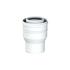 Переходник коаксиальный (расширение) Cox Geelen D=60/100 x 80/125 мм, CoxDENS PP/Alu + CONNEXT X7
