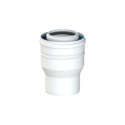 Переходник коаксиальный (расширение) Cox Geelen D=60/100 x 80/125 мм, CoxDENS PP/Alu + CONNEXT X7