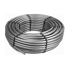 Труба из сшитого полиэтилена (PE-Xa) РосТурПласт 16х2.2 EVOH, серый металлик