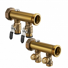 Коллектор Oventrop промышленный, 2, Multidis SFI 6, выход-1, латунь