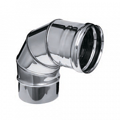 Колено FERRUM 4 секции, угол 90гр. (430/0,5 мм) Ф110