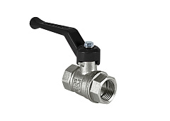 Кран шаровой Valfex латунный DeltaPro для воды 3/4 ВР/ВР рычаг, НИКЕЛИР-Й