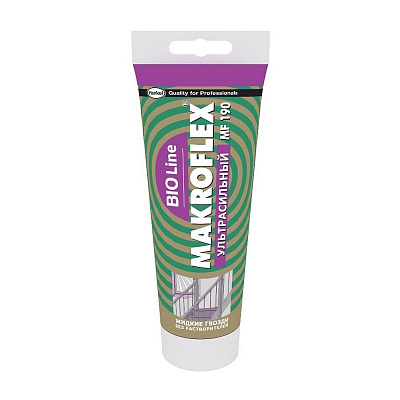 Монтажный клей Makroflex Bio Line MF190 ультрасильный прозрачный (0,28кг) 1876913 (немороз)