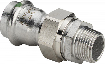 Соединение Viega разъемное с наружной резьбой 35 мм х R 1 1/4 , Sanpress Inox, модель 2365
