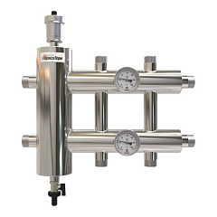 Распределительный коллектор с гидрострелкой ПроксиТерм GSK 32-3 85 кВт, 3 контура