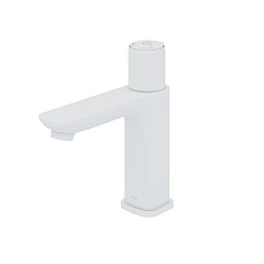 Смеситель для раковины IDDIS с управлением Push Control, Slide, белый матовый