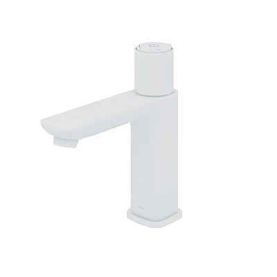 Смеситель для раковины IDDIS с управлением Push Control, Slide, белый матовый