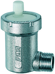 Воздухоотводчик автоматический FAR GAISER хромированный, угловой, 3/8 дюйма, НР