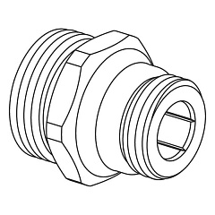 Ниппель Usystems переходной Smart Radi G3/4НР-G1/2НР Евроконус (с уплотнением)