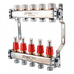 Блок коллекторный VALTEC с расход. 1х3 вых Евроконус 3/4