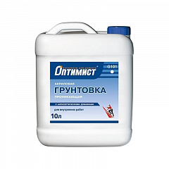 Грунтовка Оптимист G101 для внутренних работ (10л)