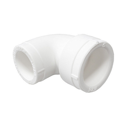 Угол полипропиленовый Valfex переходной 90 гр 25х20, белый