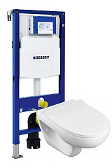 Комплект Roca подвесной унитаз, инсталляция, сиденье