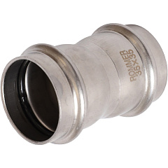 Муфта Rommer равнопроходная 35, ВПр, нержавеющая сталь