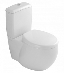 Унитаз компакт Villeroy and Boch 6614 10 R2 AVEO с вертикальным смывом 410 x 720 мм, цвет - ярко-белый R2